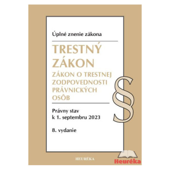 Trestný zákon + ZoTZPO. 8. vyd., 9/2022