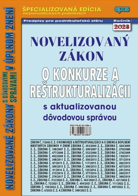 Novelizovaný zákon o konkurze a reštrukturalizácií