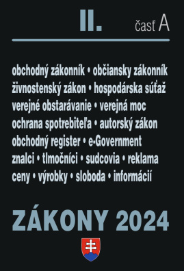 Zákony II A 2024 - Obchodné a občianske právo SK