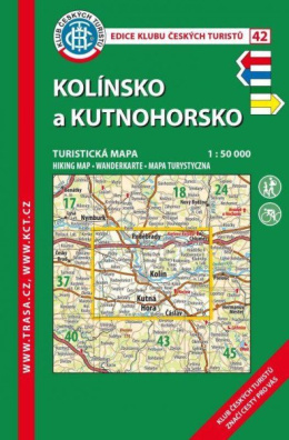 KČT 42 Kolínsko a Kutnohorsko 1:50 000 Turistická mapa