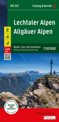 Lechtalské Alpy - Allgäuské Alpy 1:50 000 / turistická, cyklistická a rekreační mapa