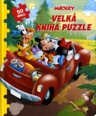 Mickey a jeho přátelé - Velká kniha puzzle. 50 dílků v obrázku