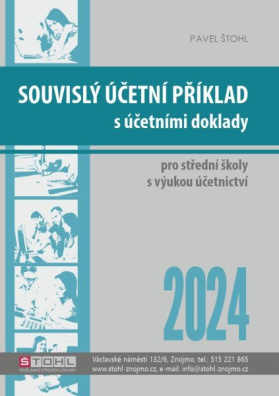 Souvislý účetní příklad s účetními doklady 2024