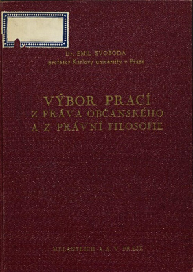 Výbor prací z práva občanského a z právní filosofie