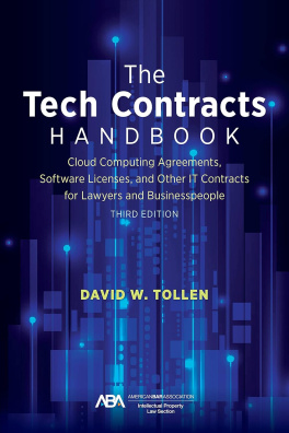 The Tech Contracts Handbook: Cloud Computing Agreements, Software Licenses, and Other IT Contracts