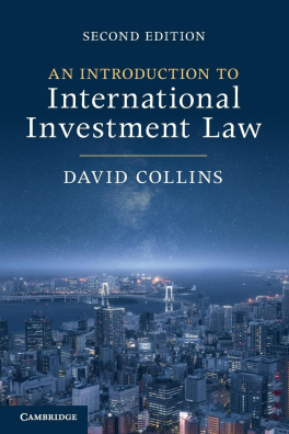 An Introduction to International Investment Law 2nd Edition