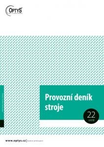 Provozní deník stroje OPTYS 1234