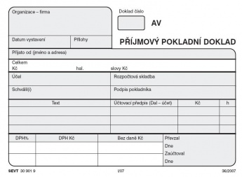 Příjm.pokl.doklad SEVT