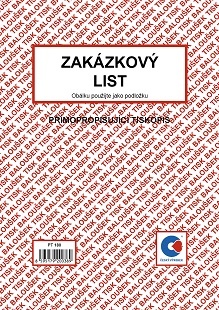 Zakázkový list A5 copy PT180