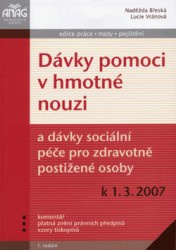 Dávky pomoci v hmotné nouzi a dávky pro zdravotně postižené