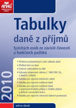 Tabulky daně z příjmů 2010                                  