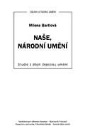 Naše, národní umění - studie z dějin dějepisu umění