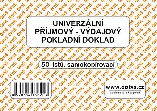 Univerzální příjmový-výdajový dokl.A6 50 listů -1322