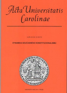 Acta Universitatis Carolinae 2/2010 - Dynamika současného konstitucionalismu