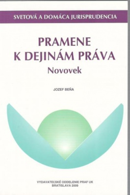 Pramene k dejinám práva - Novovek