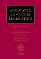 Annotated Companies Legislation