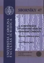 II. konference studentské vědecké odborné činnosti (Sborník 47)