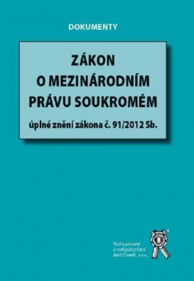 Zákon o mezinárodním právu soukromém - úplné znění zákona č. 91/2012 Sb.