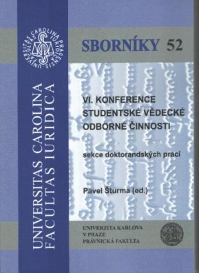 VI. Konference studentské vědecké odborné činnosti - Sborníky 52