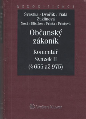 Občanský zákoník - Komentář - Svazek II (rodinné právo)