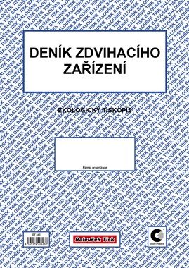 Deník zdvihacího zařízení / ET 540/