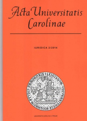 Acta Universitatis Carolinae 2/2014 - Mezinárodní, lidskoprávní a ústavněprávní aspekty občanství EU