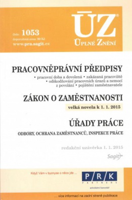 ÚZ č.1053 Pracovněprávní předpisy 2015